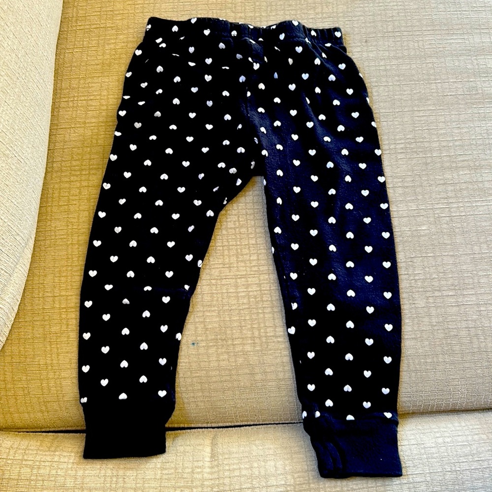 Polka heart pants